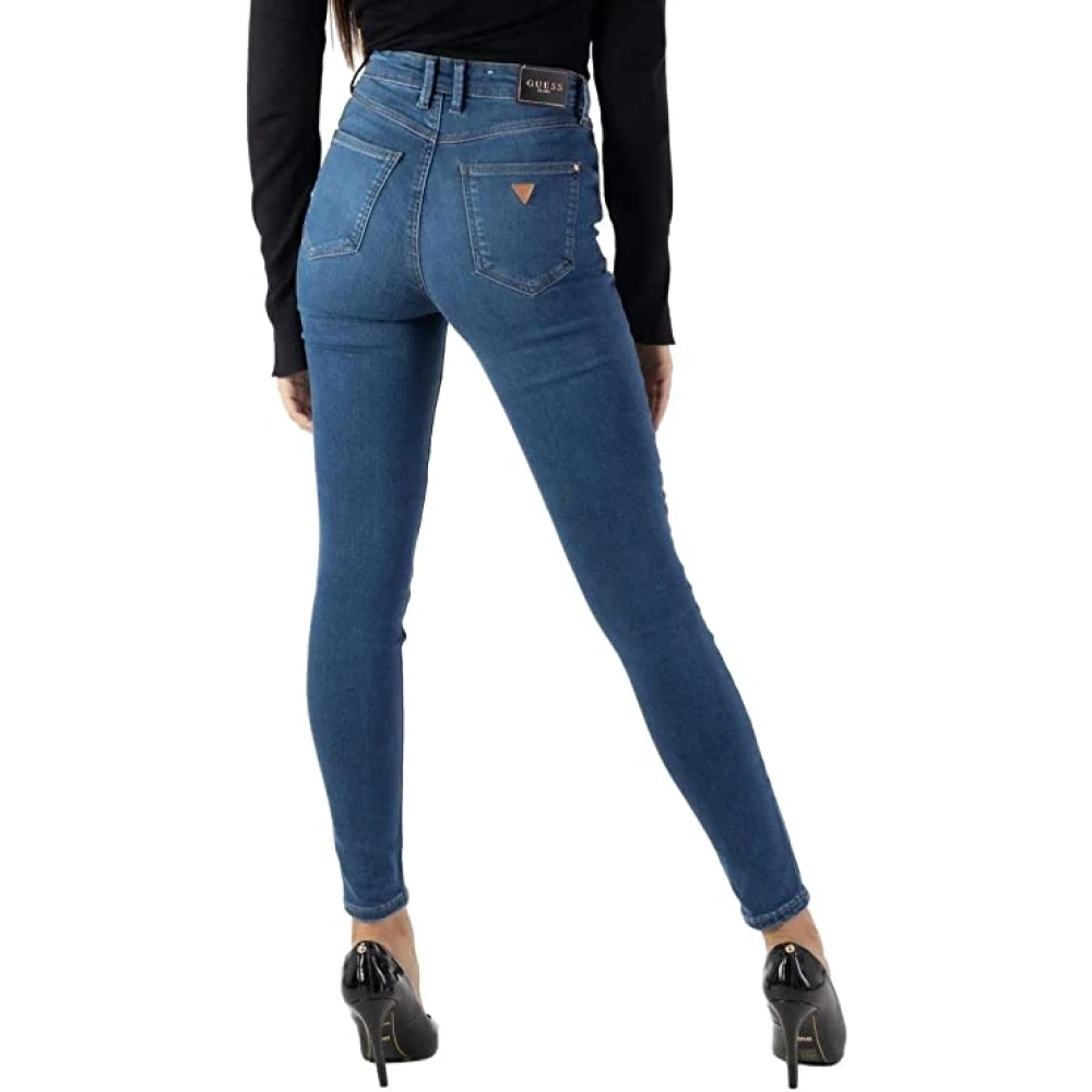 Guess Slim Fit Denim Broek Blue Dames