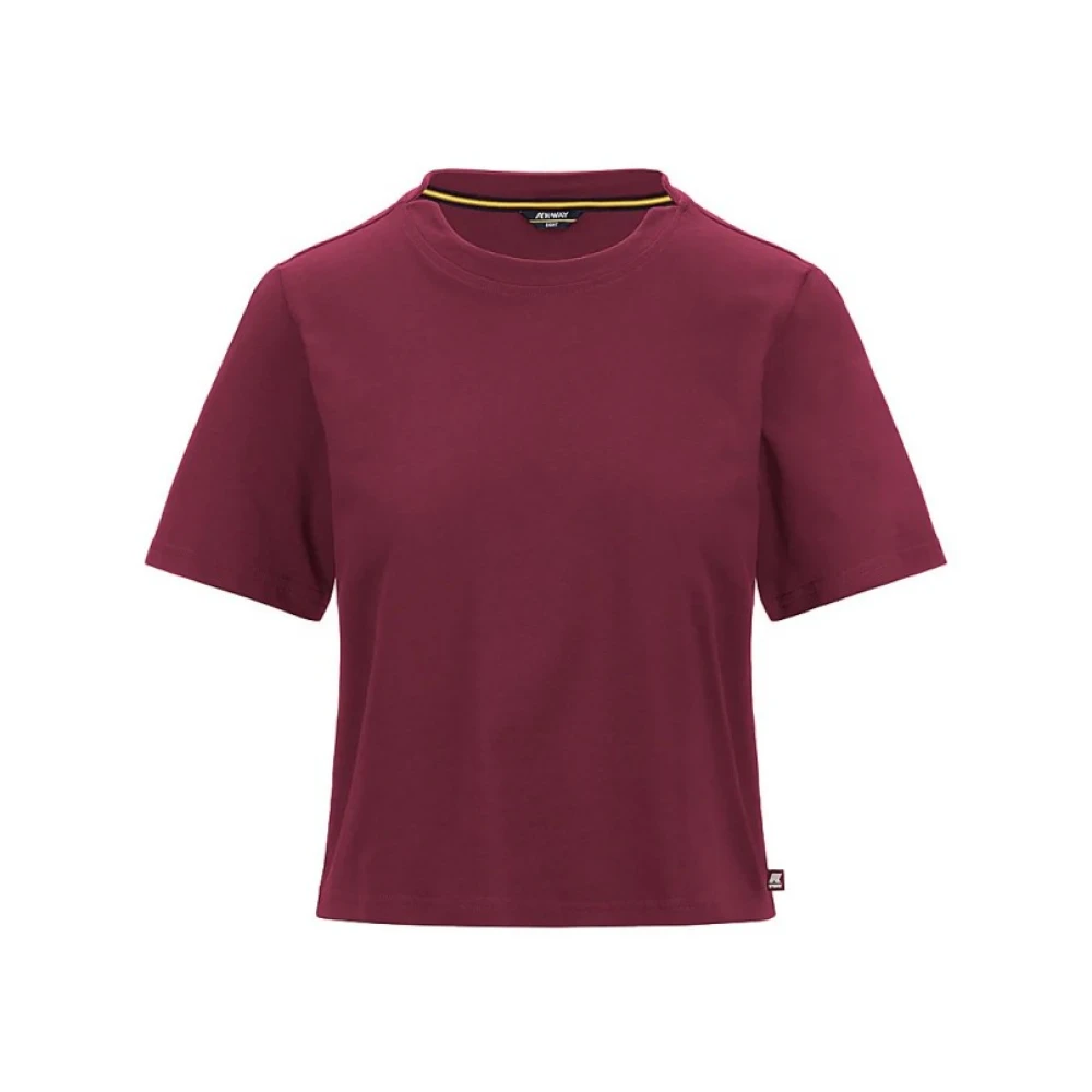 K-Way Femme Rouge Tops, Taille: 40 Fr Amilly T-Shirt