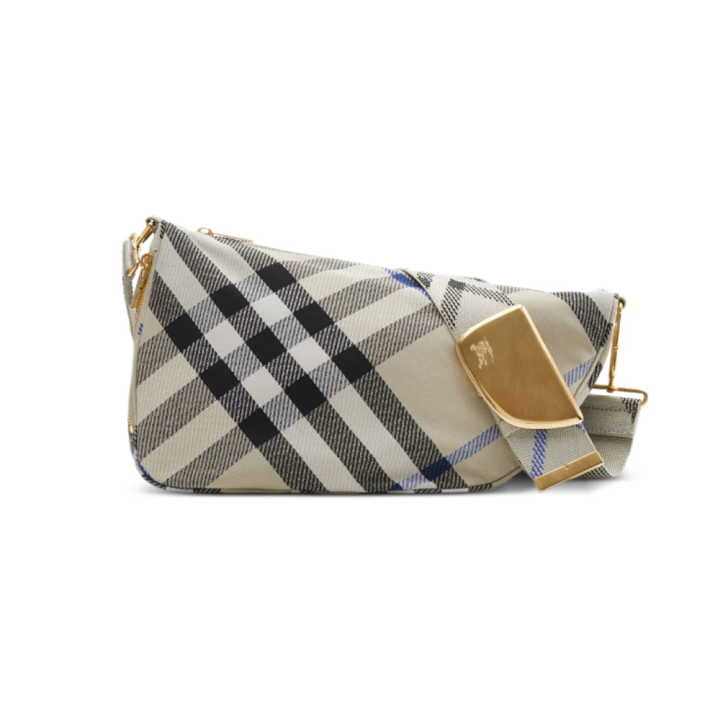 Burberry Klassieke Logo Schoudertas Beige Dames