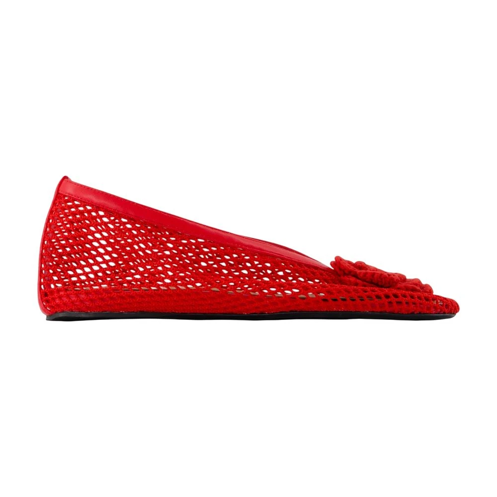 Ganni Women's Red Ballerina Shoes, 7 Uk, Jenny Ballerina
