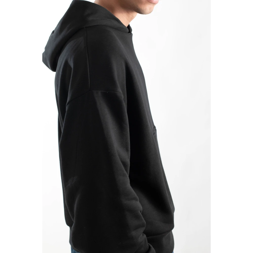 Garment Workshop Dubbel gelaagde Embro-hoodie Black Heren