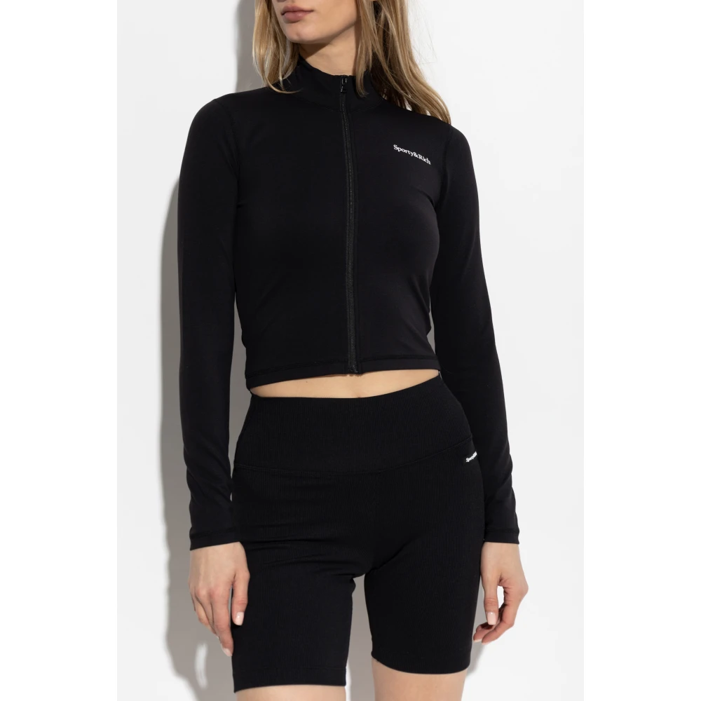 Sporty & Rich Sweatshirt uit de Core-collectie Black Dames
