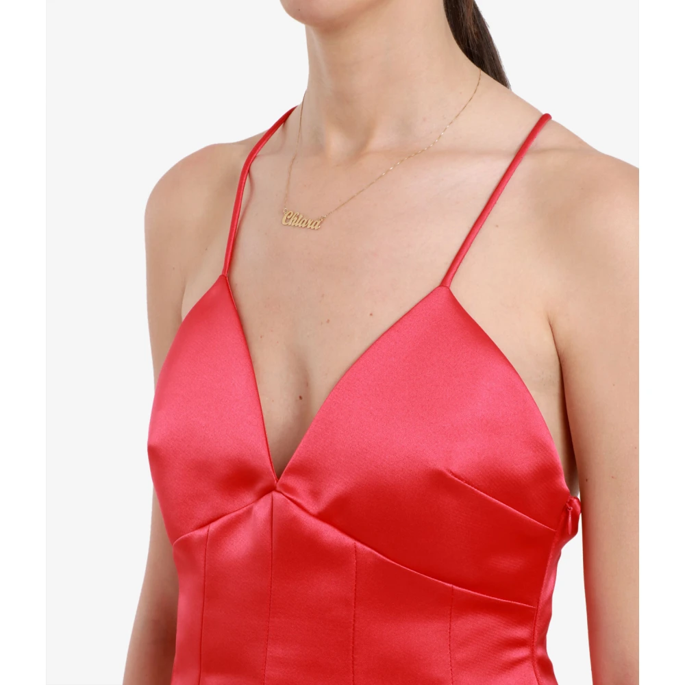 Philosophy di Lorenzo Serafini Fuchsia Duchesse Lange Jurk Pink Dames