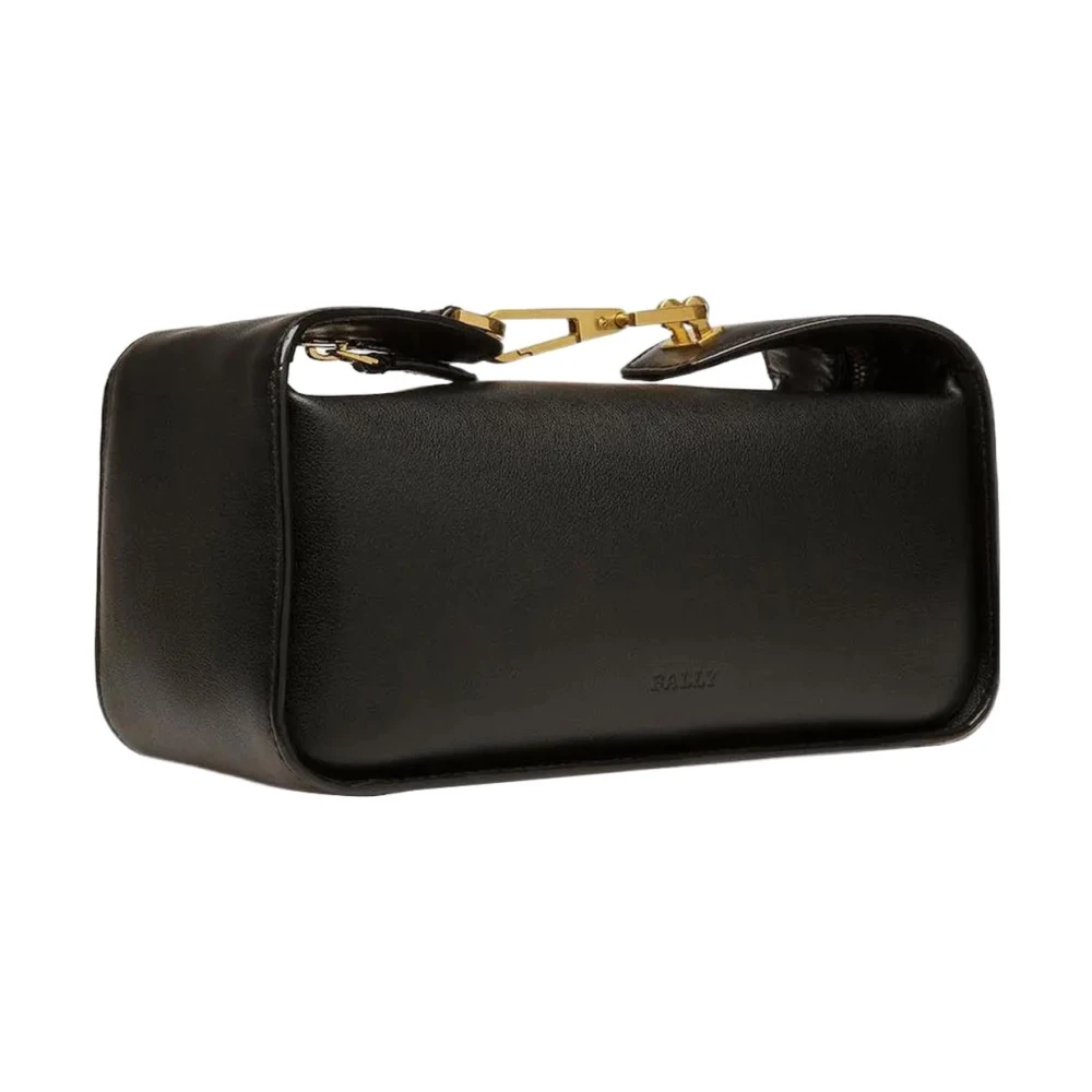 Bally Leren schoudertas Black Dames