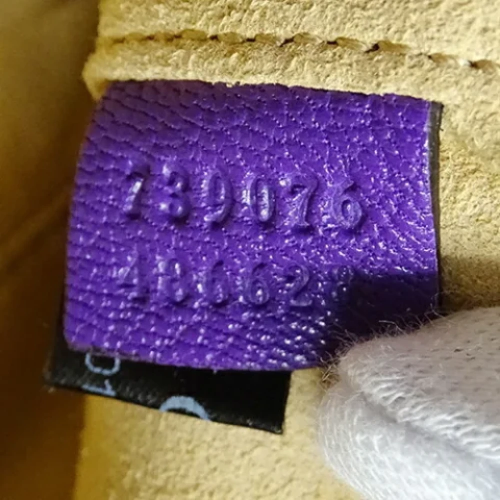 Gucci Vintage Pre-owned Leather gucci-bags Purple Dames