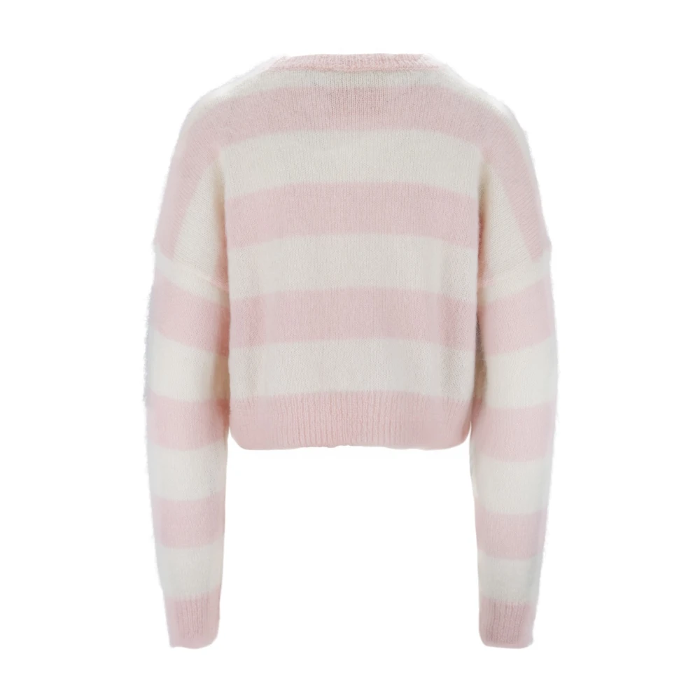 Aniye By Korte Mouw Crop Top Trui Pink Dames