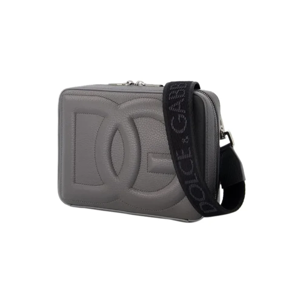 Dolce & Gabbana Leather shoulder-bags Gray Heren