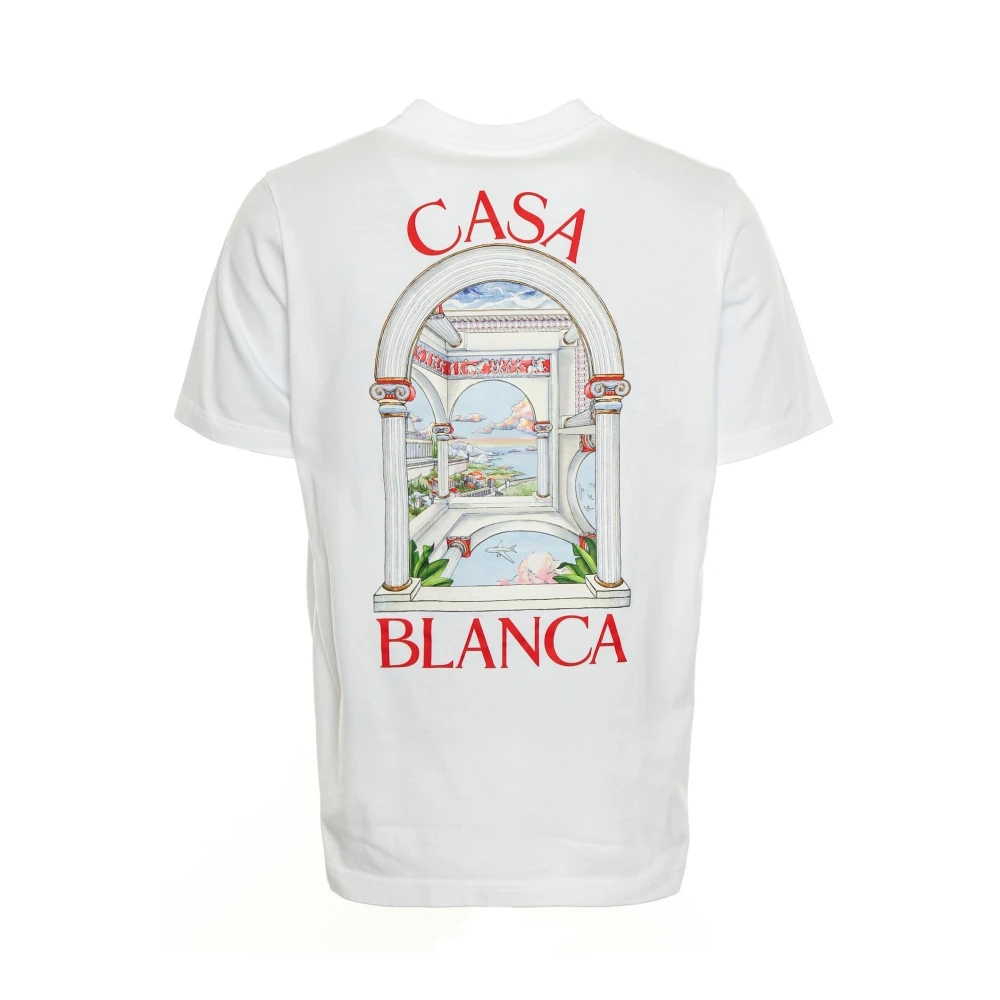 Casablanca Passage T-shirt met logoprint White Heren