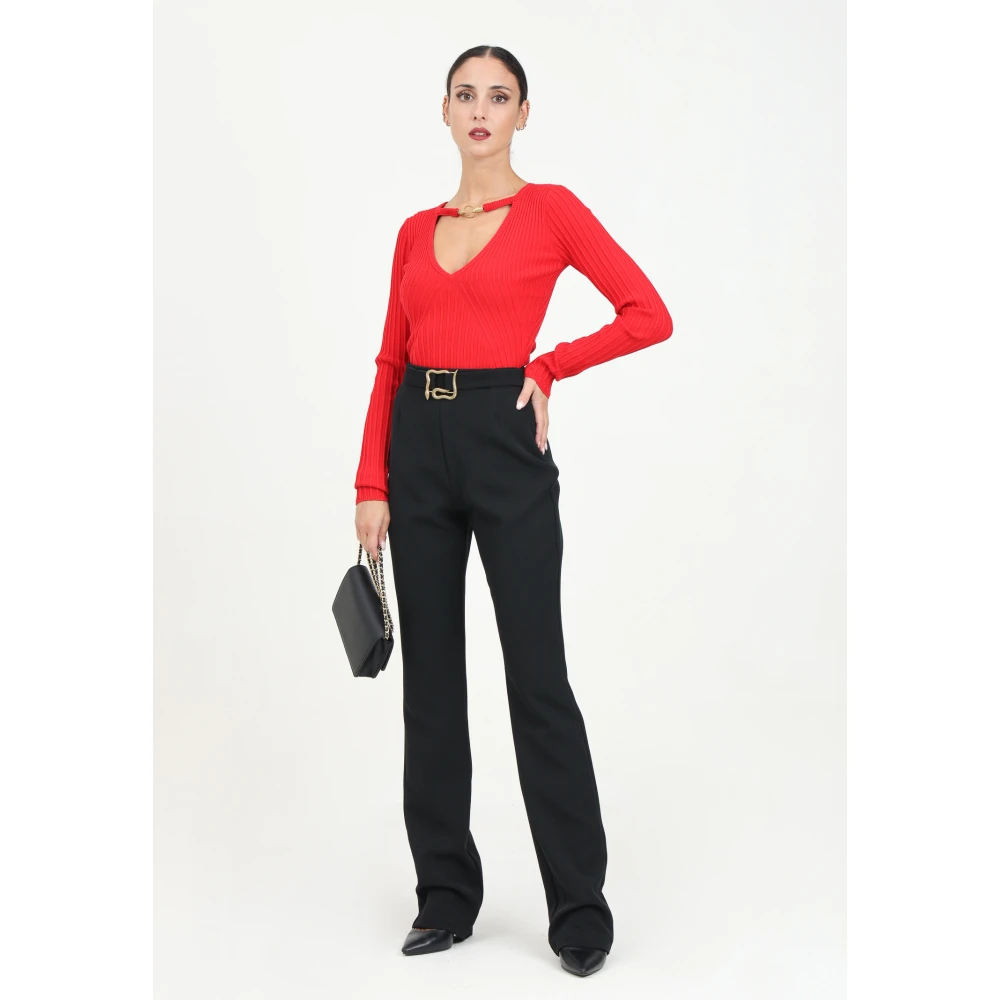 Just Cavalli Elegante Zwarte Broek voor Vrouwen Black Dames