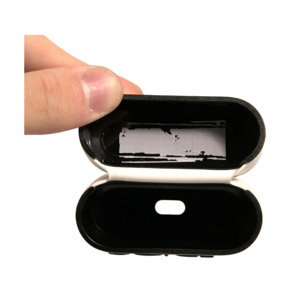 Dolce & Gabbana Geëtst Logo Airpods Hoesje Houder White Heren