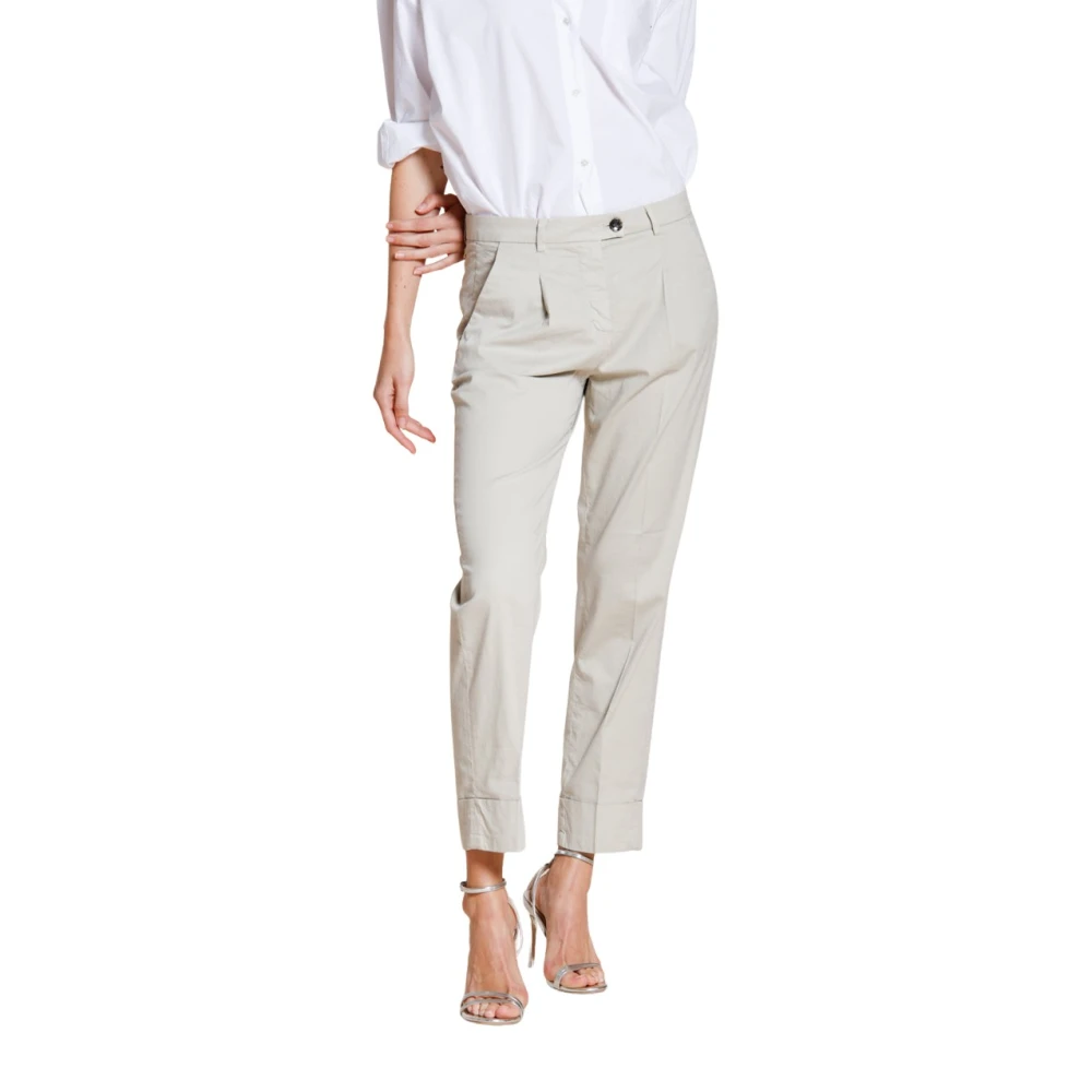 Mason's Donna Grigio - New York Carrot Sartoriale 1 Pince - Trousers - S