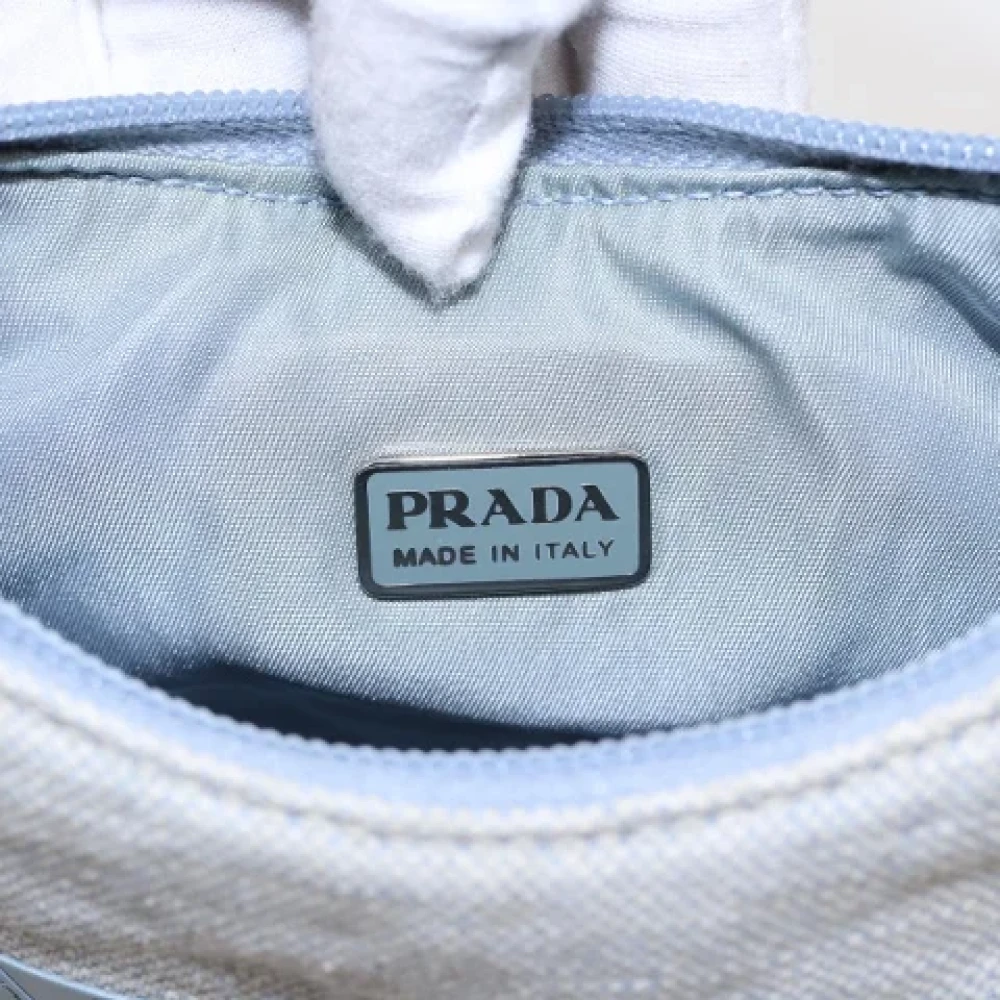 Prada Vintage Pre-owned Canvas prada-bags Gray Dames