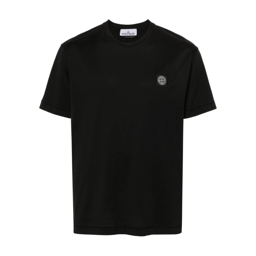 Stone Island Zwarte T-shirts en Polos Black Heren
