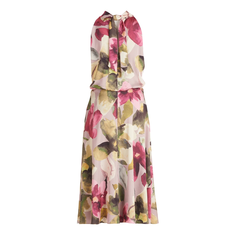 Vera Mont Elegante Cocktailjurk met Opstaande Kraag Multicolor Dames