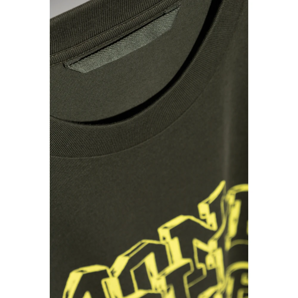 Moncler T-shirt met logo Green Heren