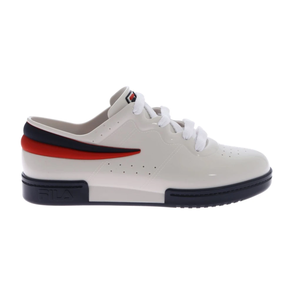 Melissa Ivoor Rubber Sneakers met Logo Details Dames Schoenen Wit
