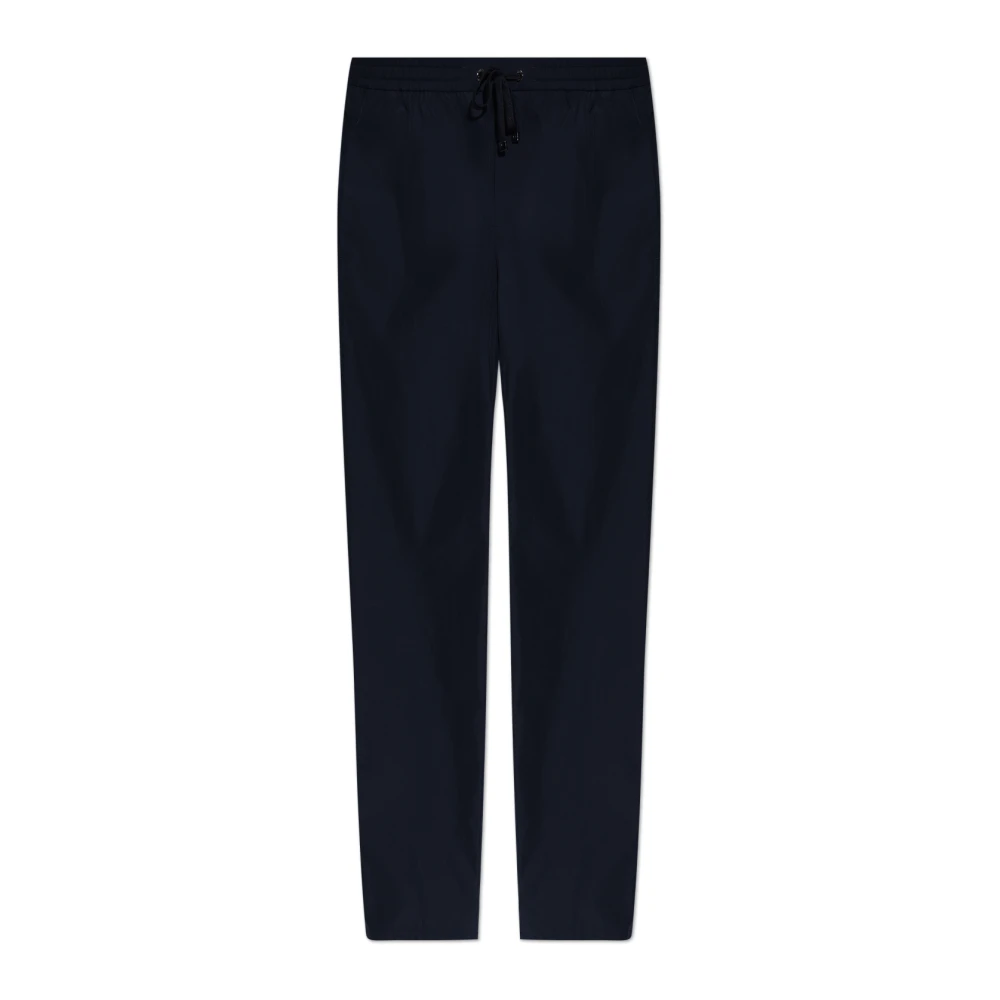Moncler Wijdvallende nylonbroek Blue Heren