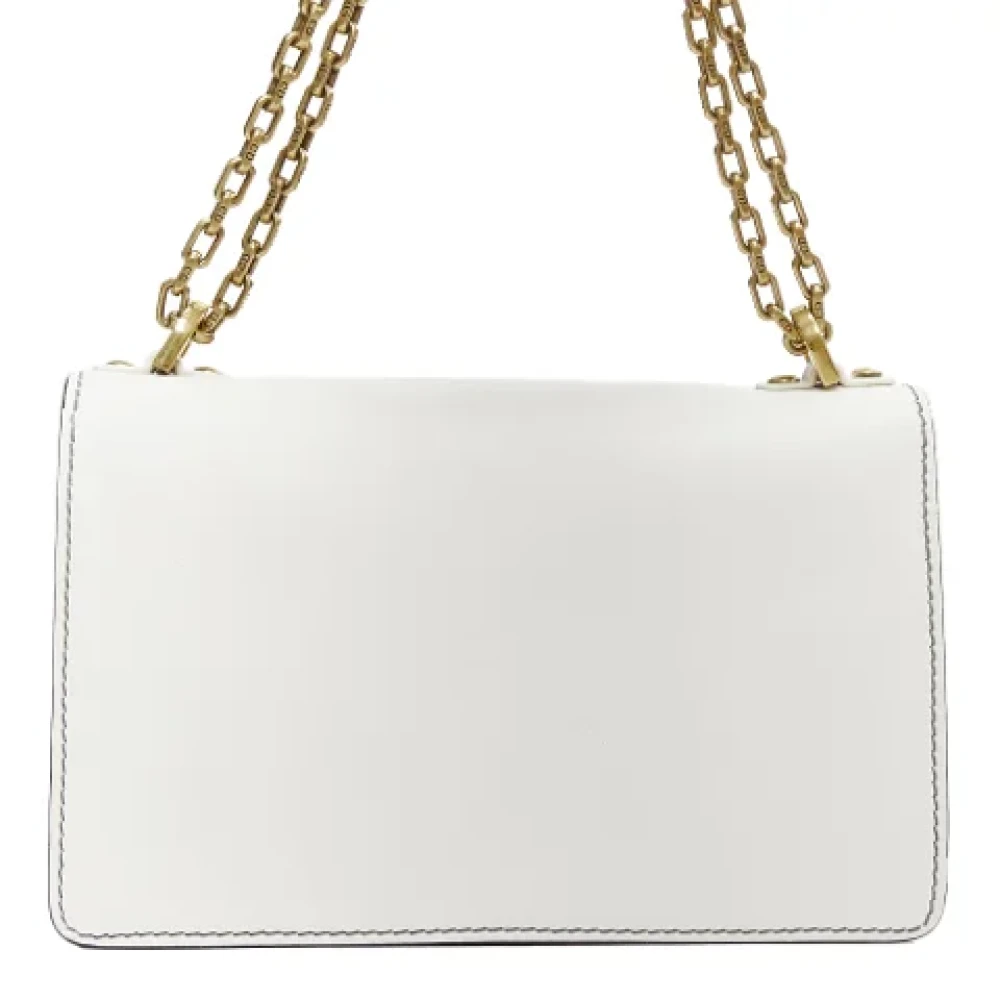 Dior Vintage Pre-owned Leather crossbody-bags White Dames