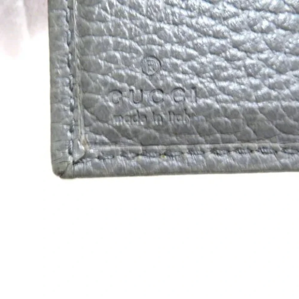 Gucci Vintage Pre-owned Leather wallets Gray Dames