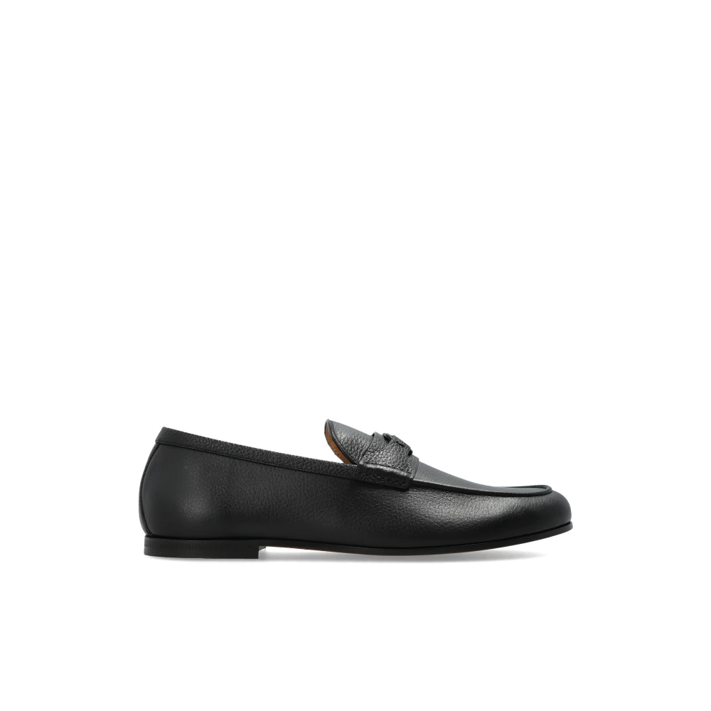 Valentino Garavani Vlogo Signature Loafer - Male - Loafers - Black - 9 Uk - Shoes
