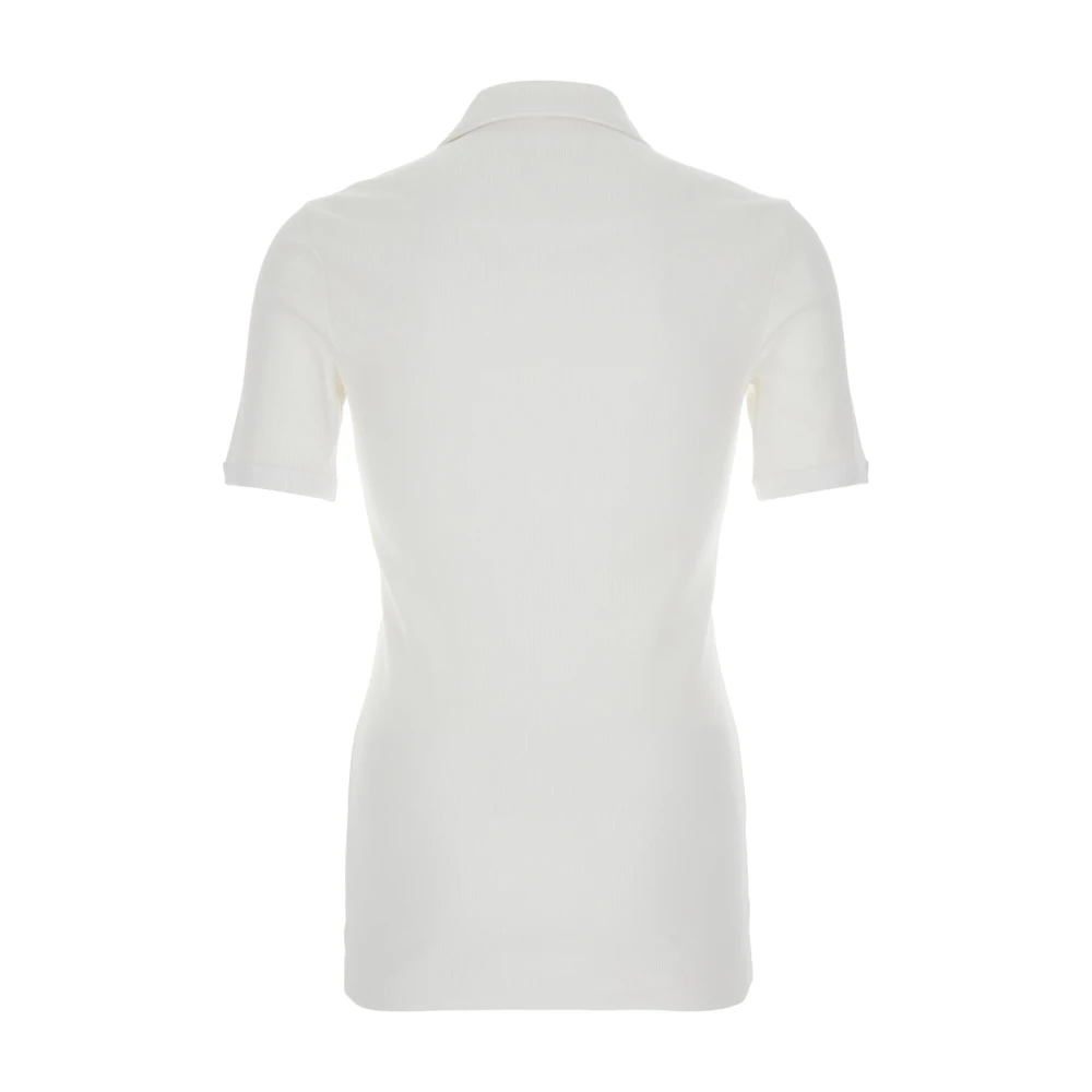 Dolce & Gabbana Witte Sweater met Kruis Kant Sluiting White Heren
