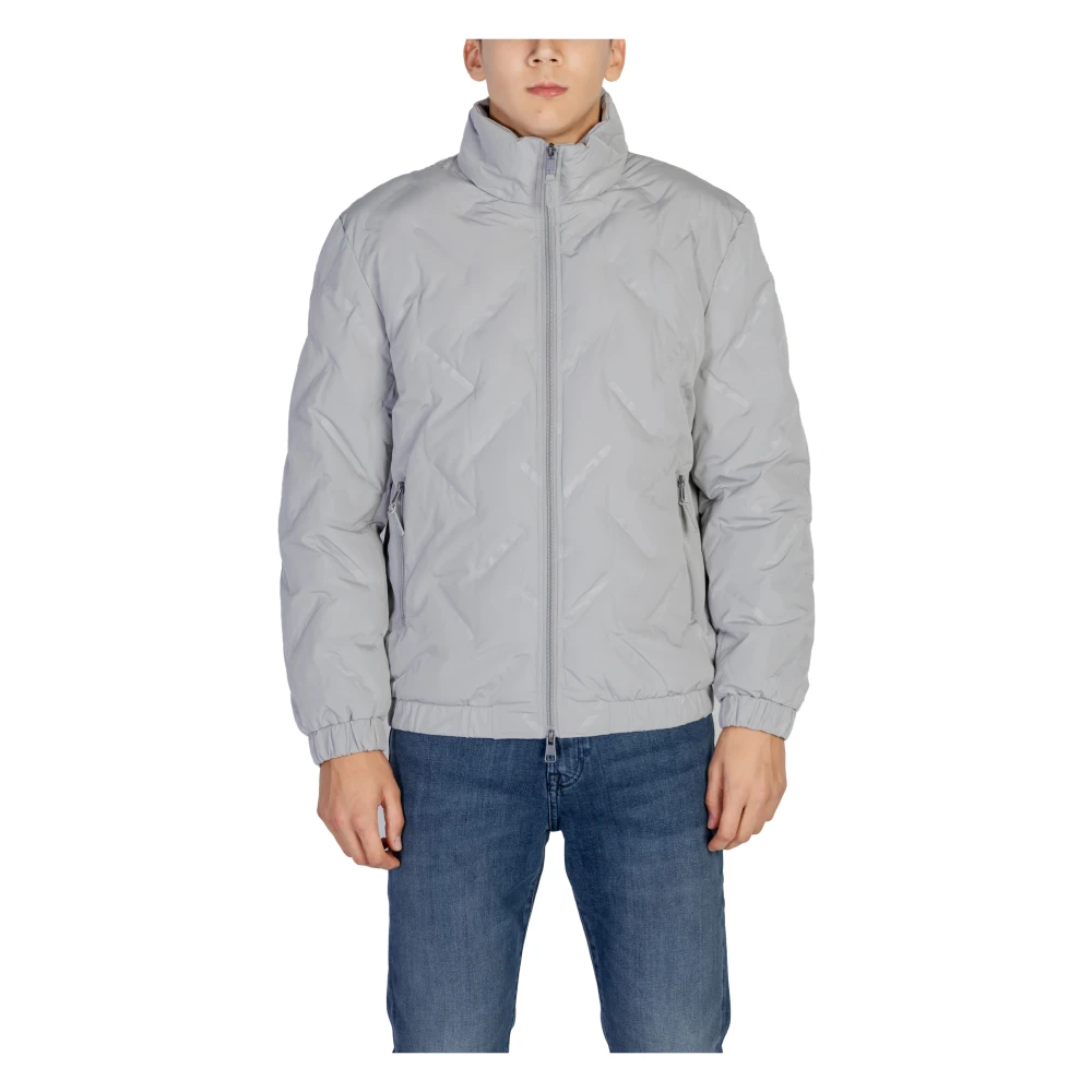 Antony Morato Men's Gray Winter Jackets, 2XL, Embossed Jackets And Coats Collection