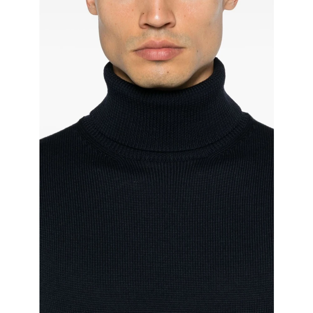 Roberto Collina Blauwe Sweaters voor Mannen Blue Heren