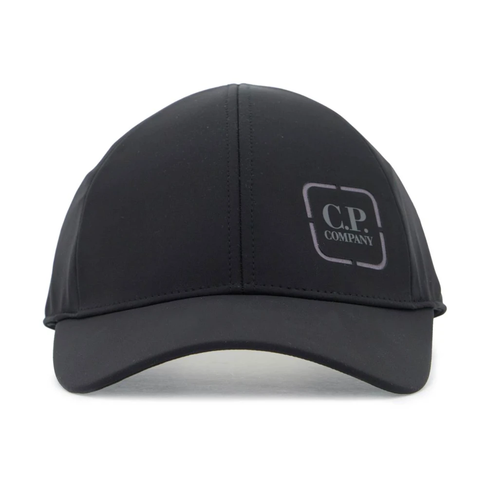 C.P. Company Baseballpet van Technische Stof Black Heren