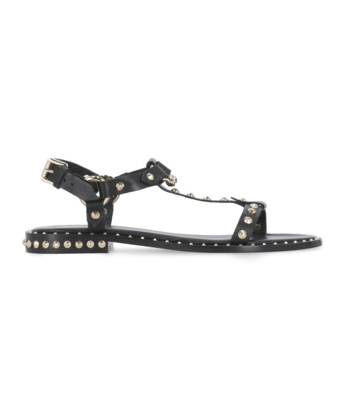 black-leather-studded-sandals