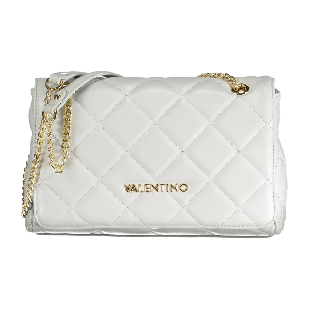 Valentino by Mario Valentino Grijze Polyethyleen Schoudertas met Contrastdetails Gray
