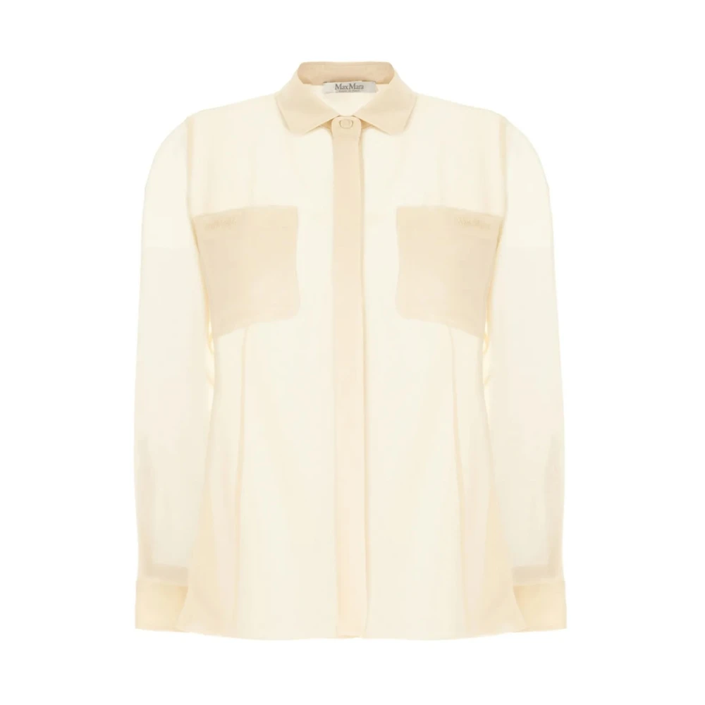 Max Mara Women's Beige Vongola Shirt - Shirts - Xs - Blouses & Shirts
