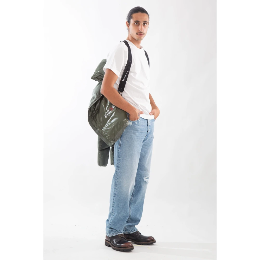 Afterlabel Glanzende Donsjas in Chamonix Stijl Green Heren