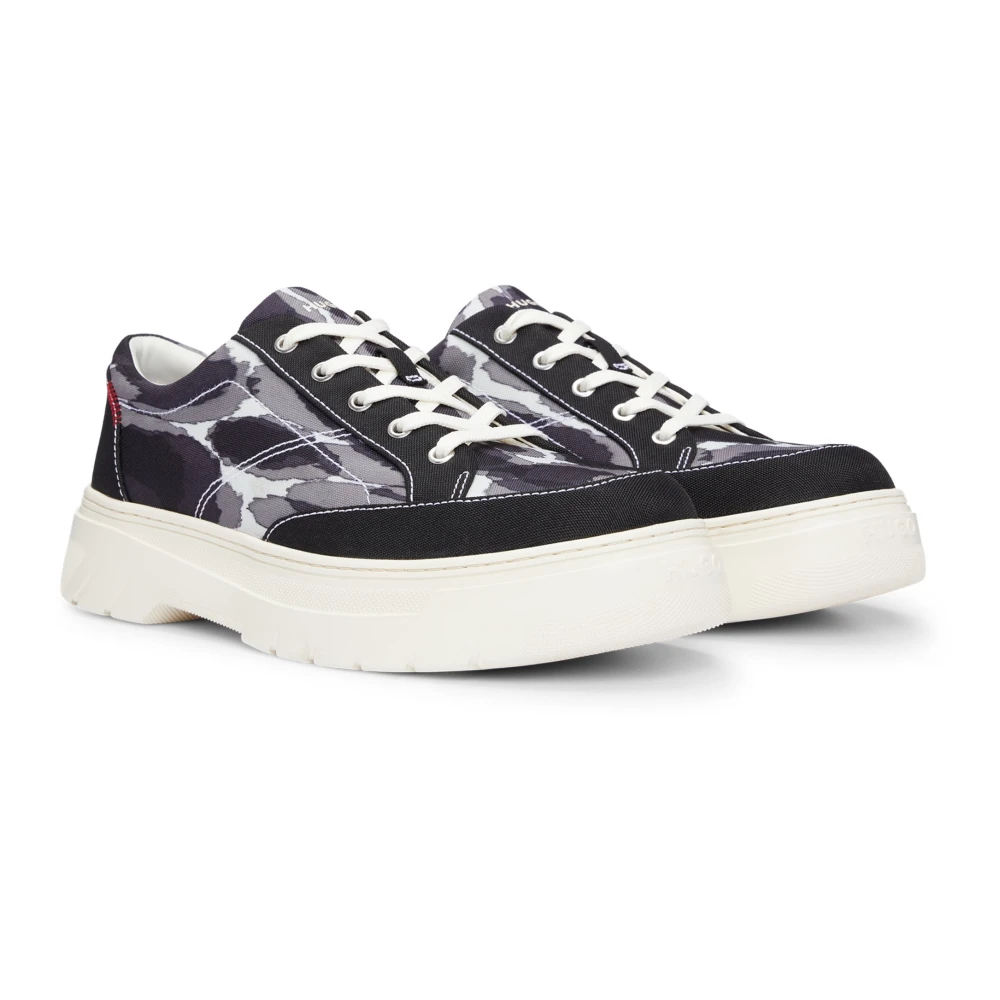 Hugo Men's Multicolor Sneakers, 9 Uk, Sneaker Business Lace-Up Shoe