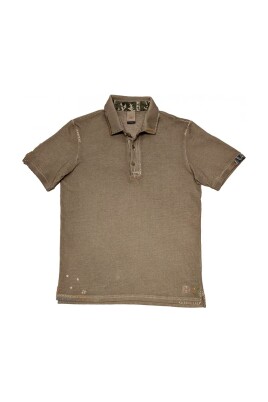 short-sleeve-brown-cotton-polo-shirt