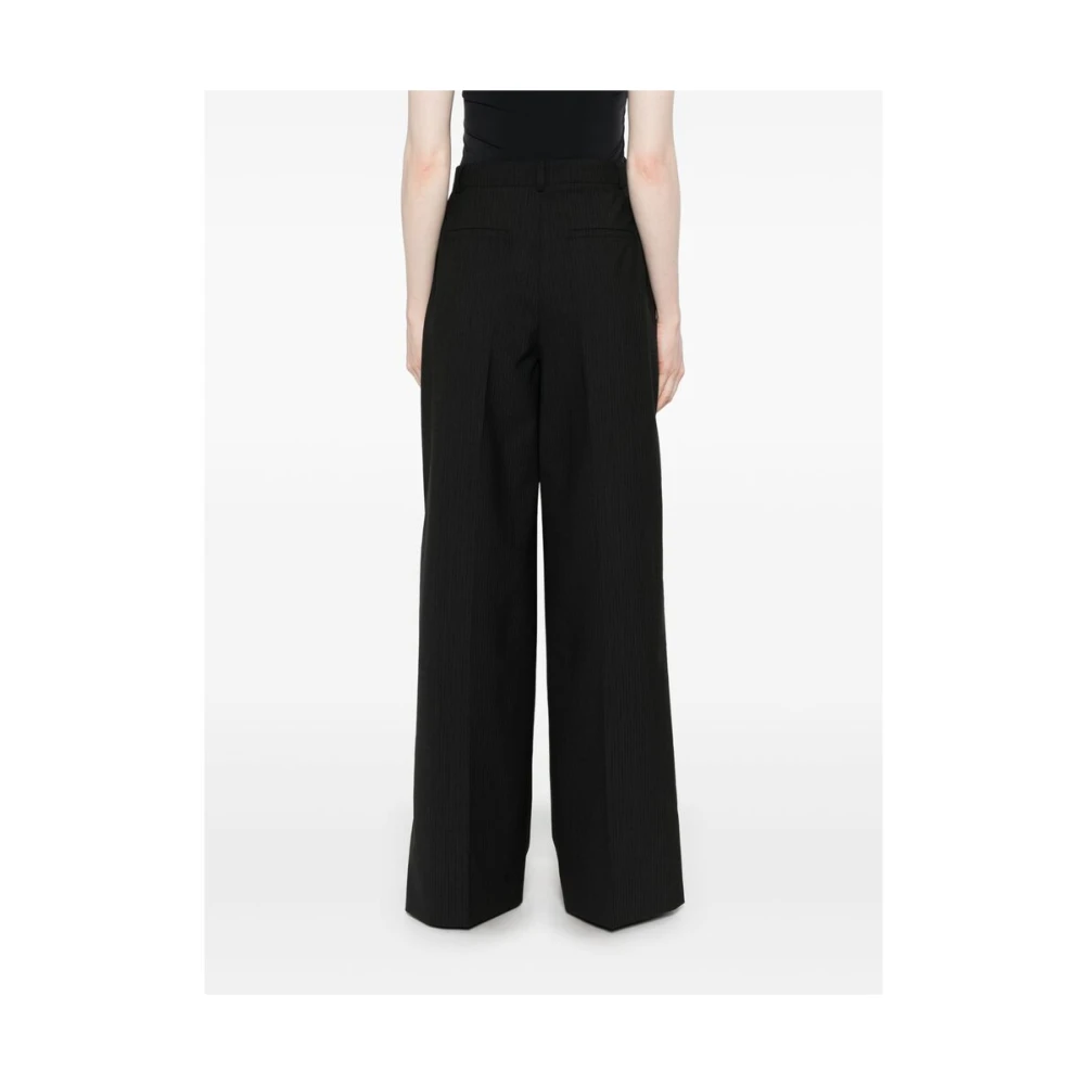 Birgitte Herskind Donkergrijze Geknoopte Broek Black Dames