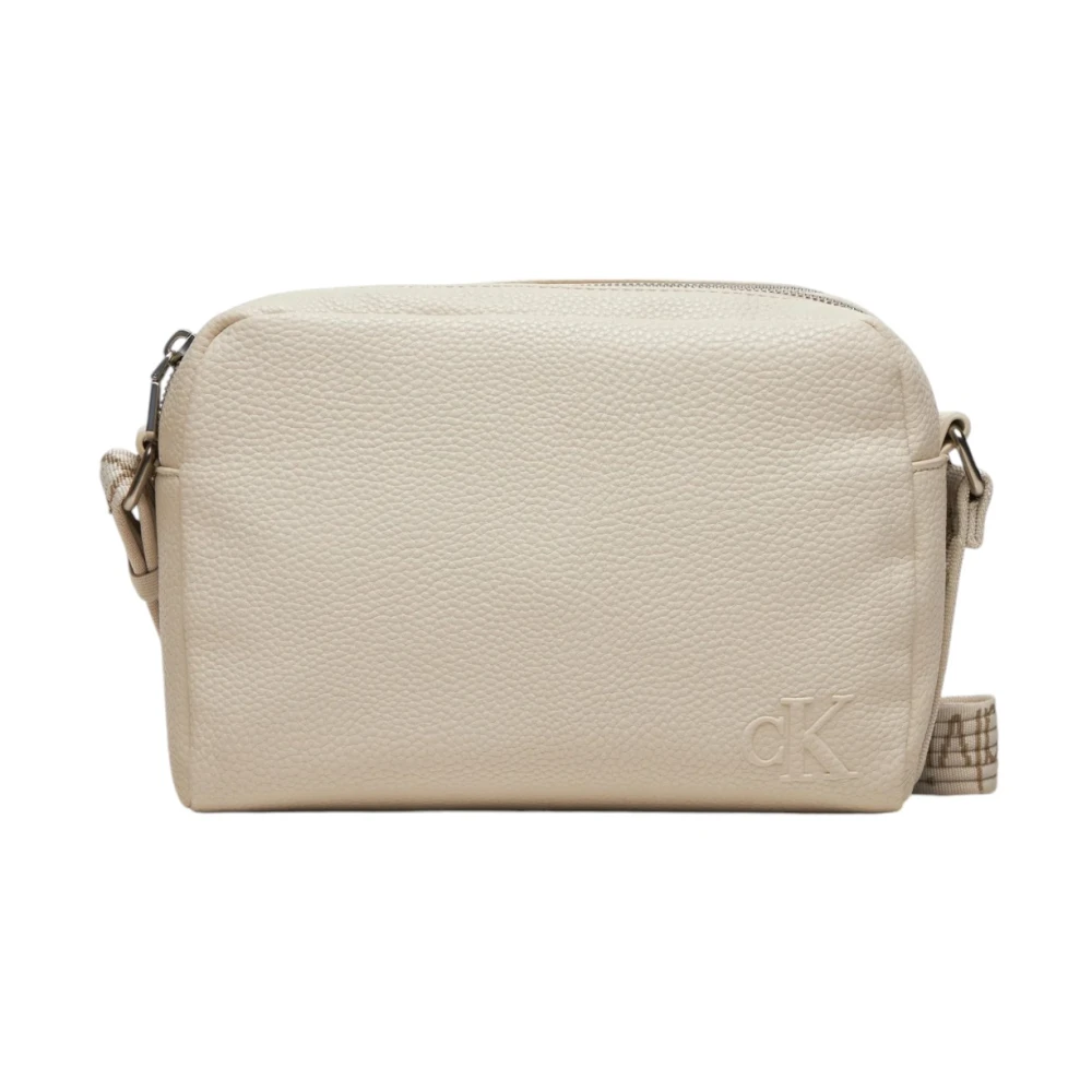 Calvin Klein Ultralight Camera Tas Herfst Winter Collectie Beige Dames