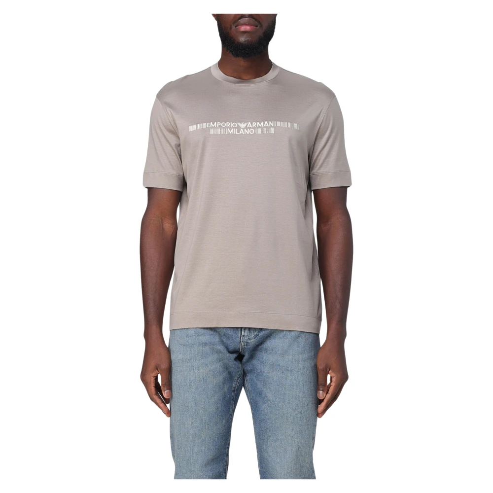 Giorgio Armani Klassiek T-Shirt Beige Heren