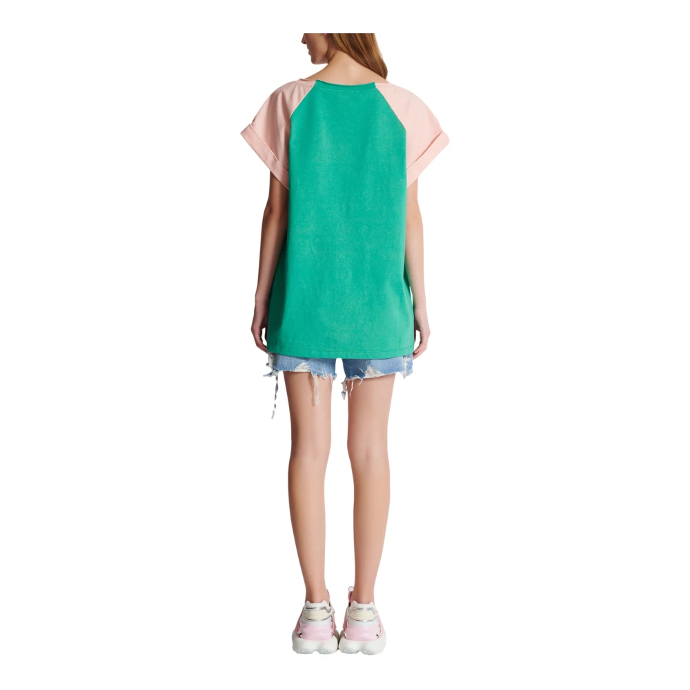 Balmain Flamingo T-shirt Multicolor Dames