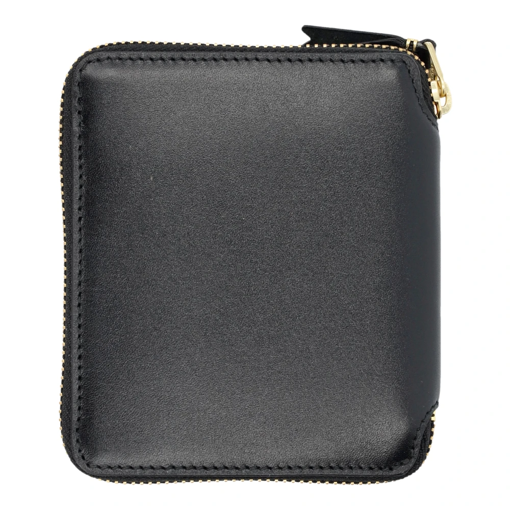 Comme des Garçons Verticale portemonnee met ritssluiting en buitenvak Black Dames