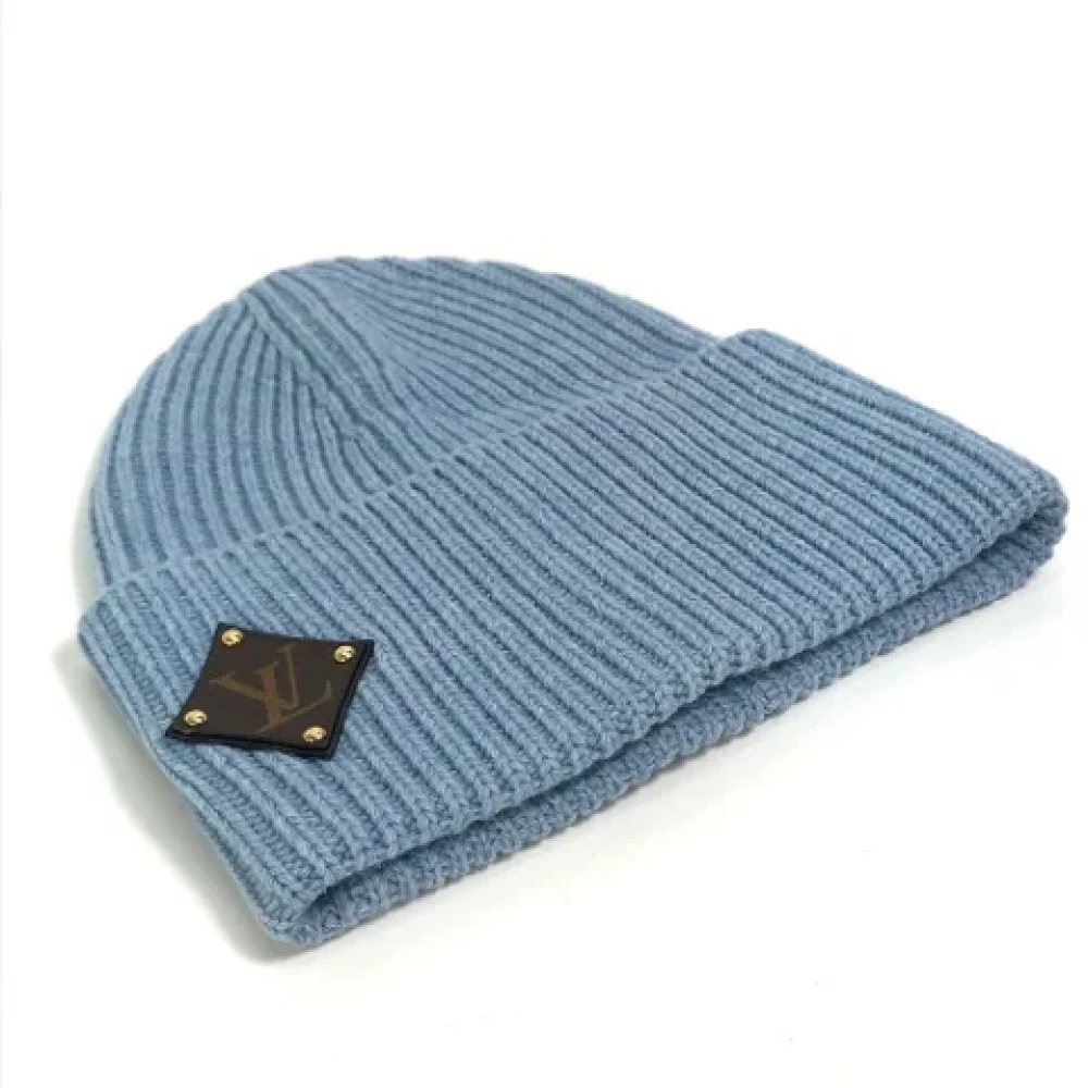 Louis Vuitton Vintage Pre-owned Wool hats Blue Dames