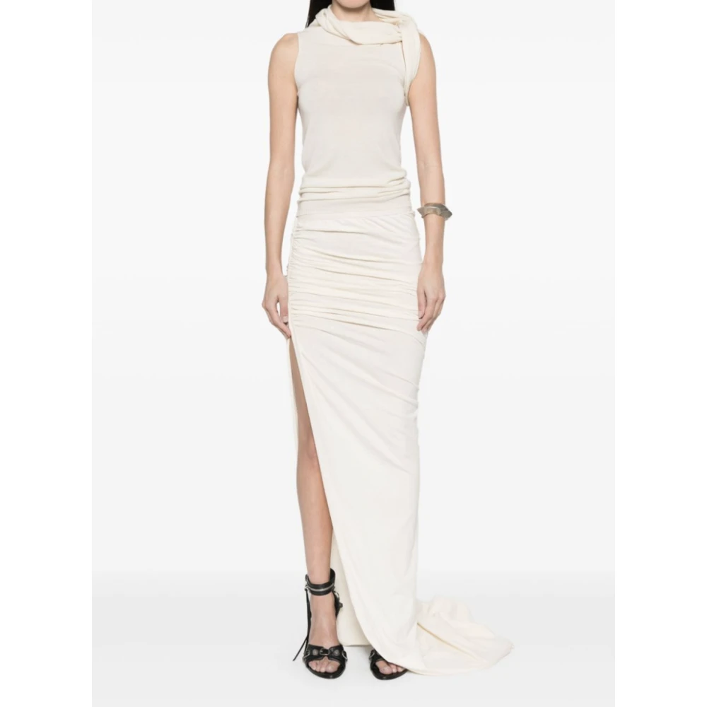 Rick Owens Twist Top Shirt Beige Dames