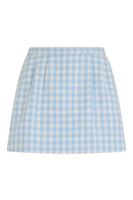 Gingham-check Mini Skort