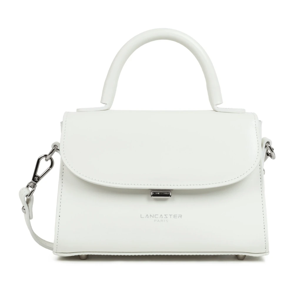 Lancaster White Handbags, Female, One Size, Suave Even Flap Handbag