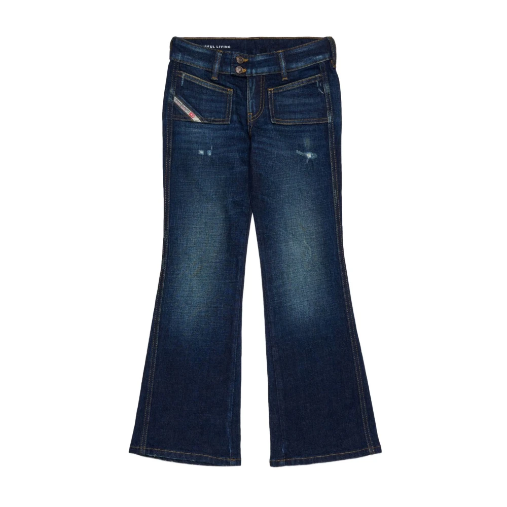 Diesel Girls Blue Jeans, 14 Y, Silk & Nylon Jeans