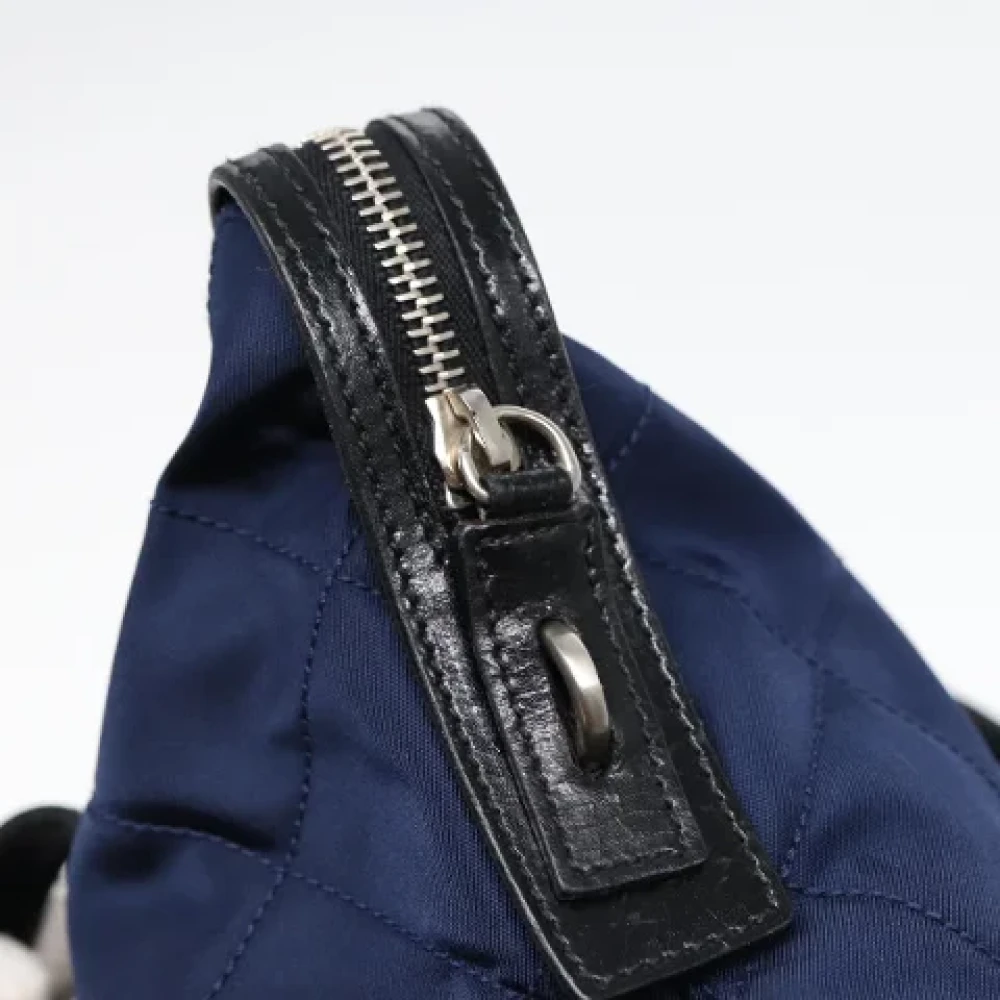 Prada Vintage Pre-owned Fabric prada-bags Blue Dames