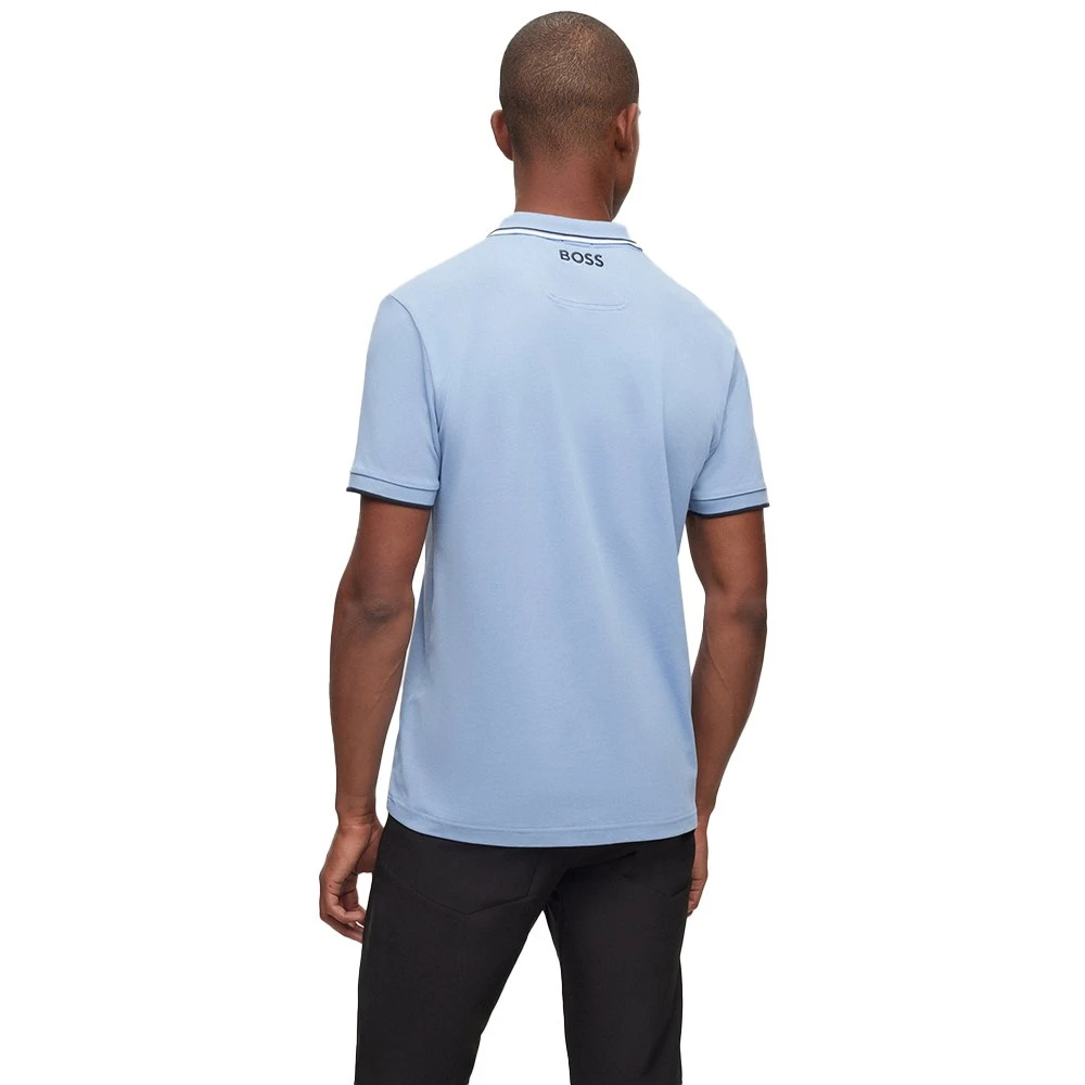 Hugo Boss Premium Kwaliteit Golf Polo Shirt Blue Heren