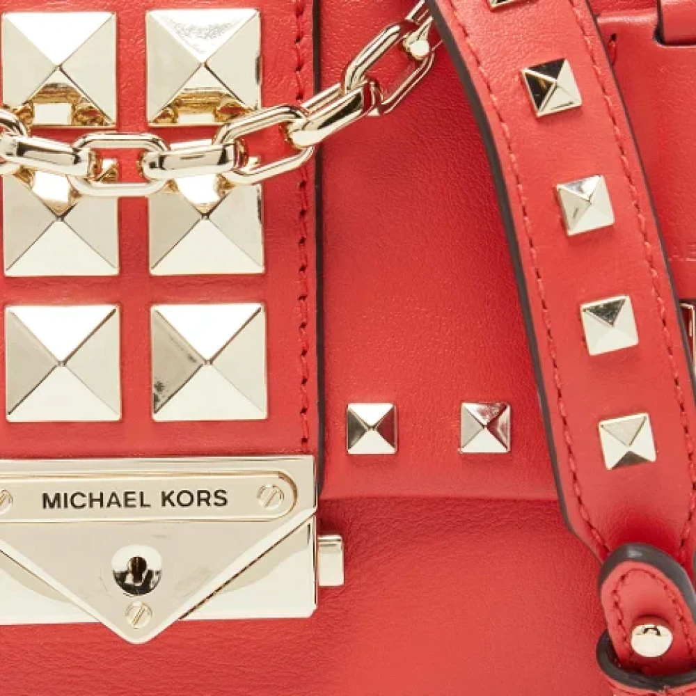 Michael Kors Pre-owned Leather crossbody-bags Red Dames