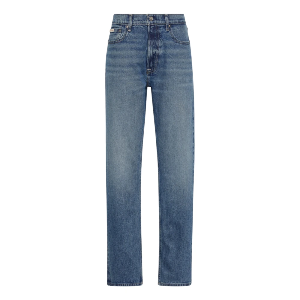 Calvin Klein Jeans Men's Blue Straight Fit Jeans, W30 L32, Straight Tinted Jeans