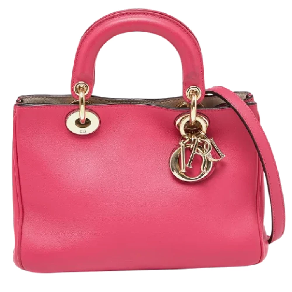 Dior Vintage Pre-owned Leather totes Pink Dames