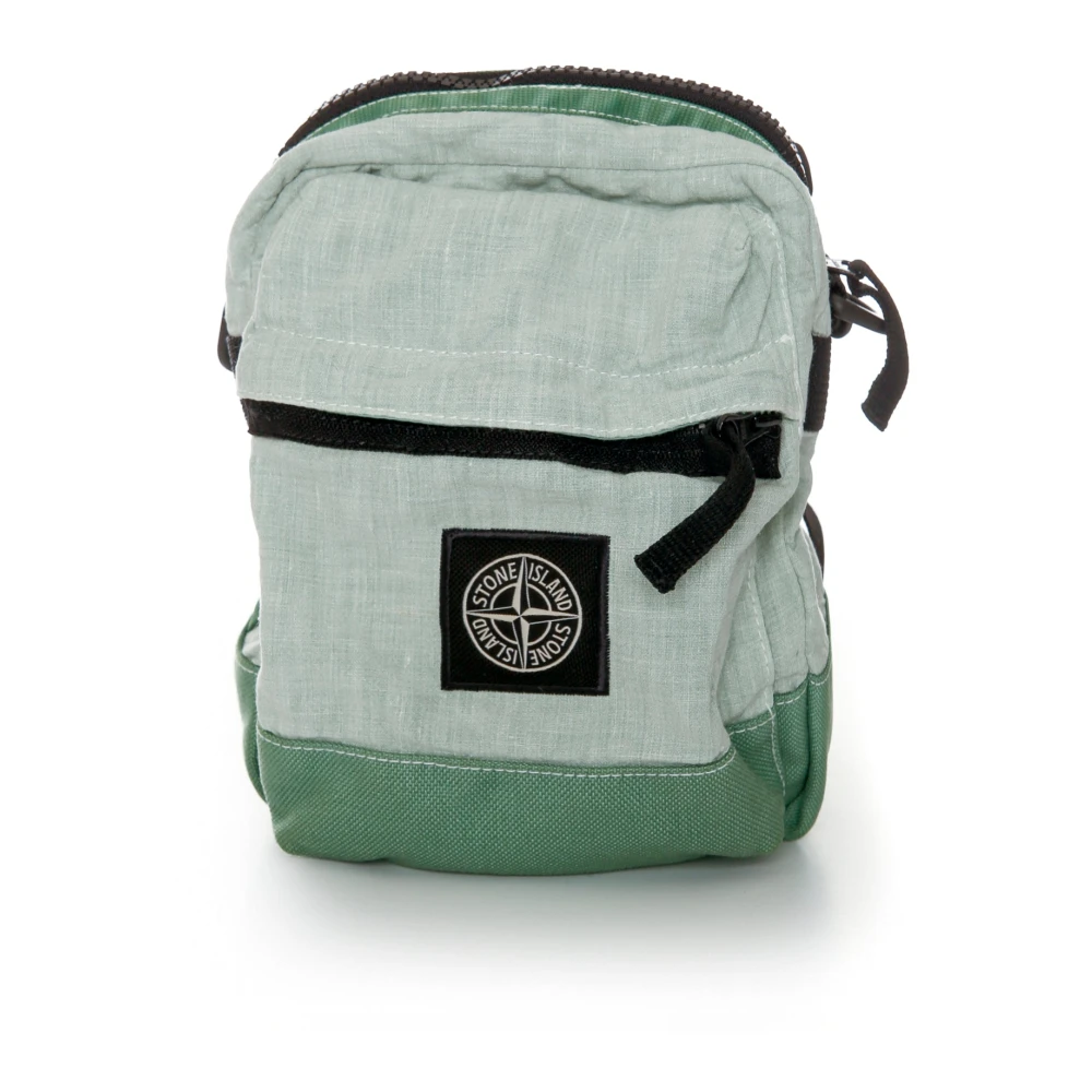 Stone Island Kleine Messenger Tas met Verstelbare Band Green Heren